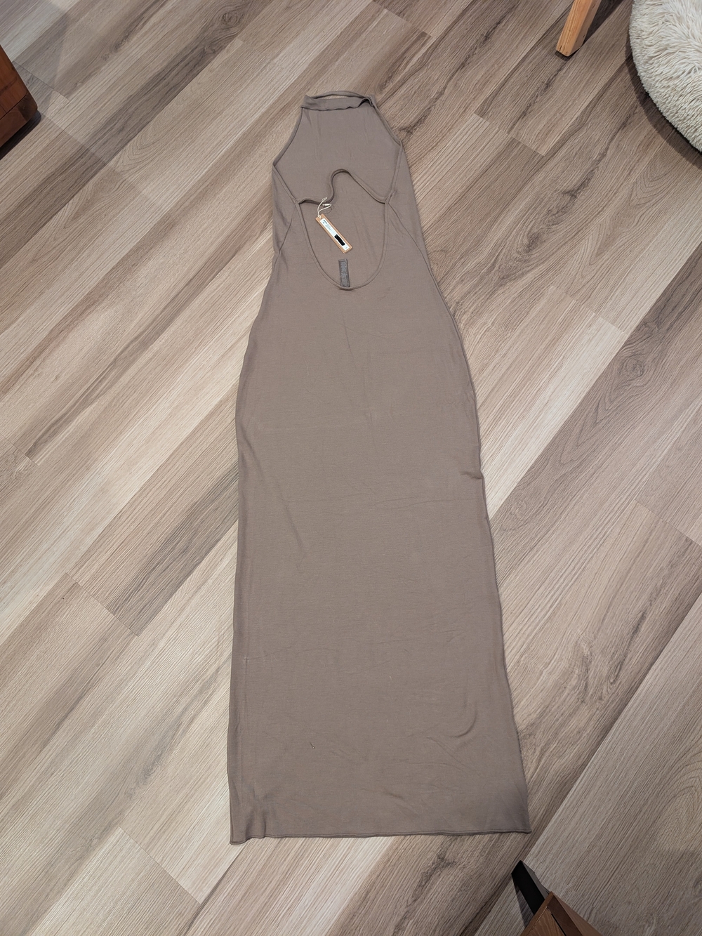 NWT SKIMS Cloud Halter Neck Maxi Dress — Amethyst - Picture 2 of 5